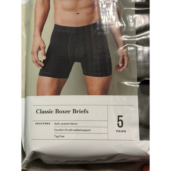 NWT Goodfellow Co. 15 Pairs of Black Boxer Briefs Size Small 28/30 Soft Stretch - Picture 3 of 6